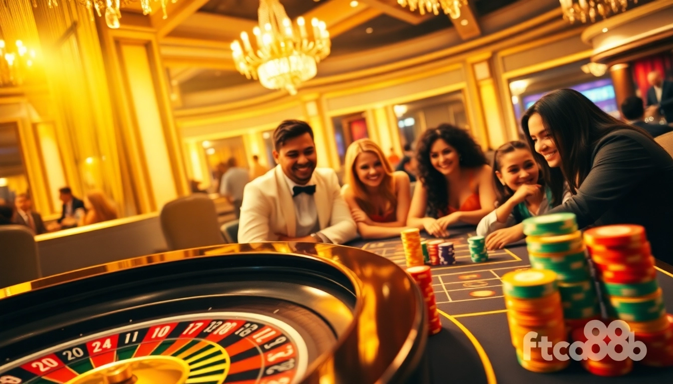 Experience thrilling moments at fc88.ae.org with an engaging casino scene featuring exciting games and vibrant atmosphere.