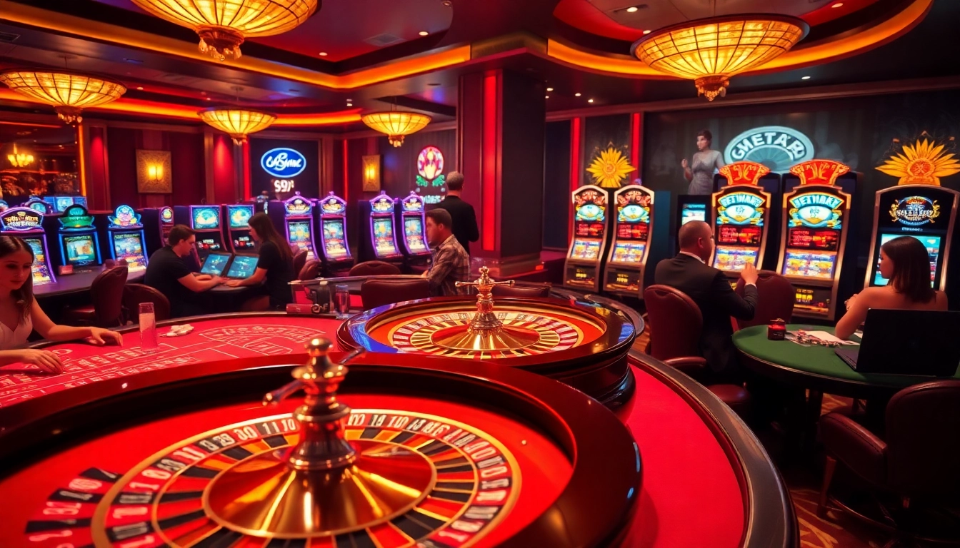 Exclusive gaming environment featuring roulette and poker tables at https://99wina.org/ for thrilling gambling experiences